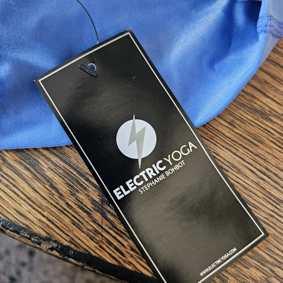 Electric Yoga Blue Slash Legging Size Women's Medium NEW with Tag - Picture 12 of 15